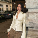 Niamh | Women's Satin Collared Button Long Sleeve Top