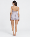 Nicola | Women's Floral Lace V Neck Cami Pajama Set with Bow and Shorts