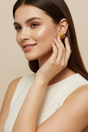 Noelle | Women's Gold Shell Earrings
