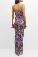 Novalee | Women's Strapless Floral Embellished Bodycon Maxi Dress