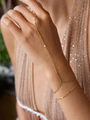 Nylah | Women's Hand Chain Link Layered Wrist Chain Bracelet