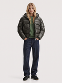 Oriana | Women's Zip Front Long Sleeve Pockets Glossy Puffer Jacket
