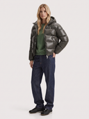 Oriana | Women's Zip Front Long Sleeve Pockets Glossy Puffer Jacket