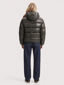 Oriana | Women's Zip Front Long Sleeve Pockets Glossy Puffer Jacket
