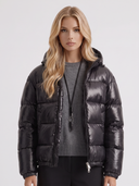 Oriana | Women's Zip Front Long Sleeve Pockets Glossy Puffer Jacket