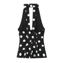 Paige | Women’s Polka Dot Deep V Halter Top