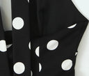 Paige | Women’s Polka Dot Deep V Halter Top