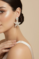 Paige | Women's Starfish Beaded Earrings