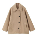 Patricia | Women's Oversized Notch Lapel Wool Blend Jacket