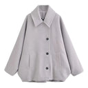Patricia | Women's Oversized Notch Lapel Wool Blend Jacket