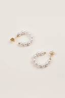 Penelope | Women’s Pearl Hoop Earrings