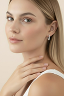 Penelope | Women’s Pearl Hoop Earrings