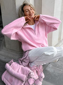 Phoebe | Women's Half-Zip Casual Long Sleeve Sweater