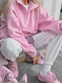 Phoebe | Women's Half-Zip Casual Long Sleeve Sweater