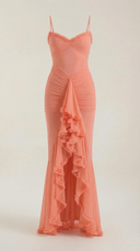Phoebe | Women's Sleeveless Ruffle Maxi Wedding Guest Dress