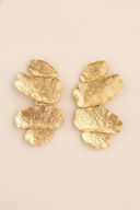 Quinn | Women's Abstract Textured Metal Earrings