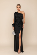 Rachel | Women's One-Shoulder Slit Maxi Dress