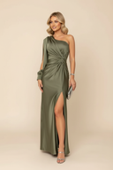 Rachel | Women's One-Shoulder Slit Maxi Dress