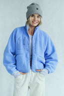 Regine | Women's Sherpa Fleece Teddy Jacket with Buttons