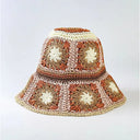 Riva | Women’s Floral Crochet Bucket Hat Vacation Beach