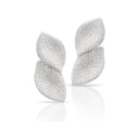 Ruby | Women's Diamond Leaf Shape Earrings