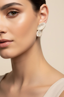 Ruby | Women's Diamond Leaf Shape Earrings