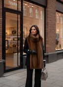 Ruth | Women's Sleeveless Faux Fur High Neck Coat