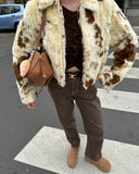 Samantha | Soft Jacket with Cow Print Design