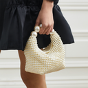 Selina | Women’s Pearl Beaded Top Handle Mini Party Bag
