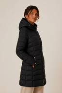 Shaina | Women's Hooded Zip Front Long Sleeve Long Puffer Coat