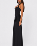Shanay | Women's Ruched Halter Sweetheart Neck Maxi Dress