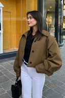 Shannon | Women's Cropped High Neck Utility Jacket