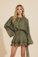 Sophia | Women’s Flowing Satin Mini Dress