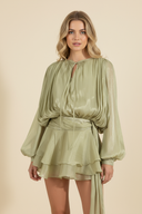 Sophia | Women’s Flowing Satin Mini Dress