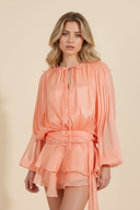 Sophia | Women’s Flowing Satin Mini Dress