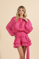 Sophia | Women’s Flowing Satin Mini Dress