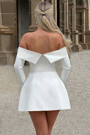 Stella | Women’s Long Sleeve Off-Shoulder A-Line Mini Dress