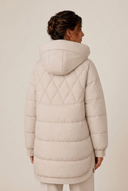 Tallie | Women's Quilted Longline Hooded Puffer Jacket