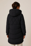 Tallie | Women's Quilted Longline Hooded Puffer Jacket