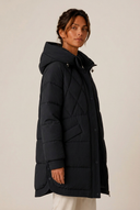 Tallie | Women's Quilted Longline Hooded Puffer Jacket