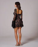 Teagan | Women's Long Sleeve Romantic Lace Mini Dress