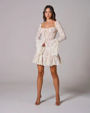 Teagan | Women's Long Sleeve Romantic Lace Mini Dress