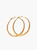 Temperance | Women's Polished Round Tube Large Hoop Earrings