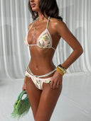 Valentina | Women’s Boho Paisley Triangle Bikini Set