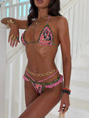 Valentina | Women’s Boho Paisley Triangle Bikini Set