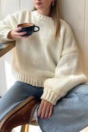Vida | Women's Drop Shoulder Chunky Knit Sweater Long Sleeve