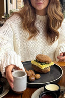 Vida | Women's Drop Shoulder Chunky Knit Sweater Long Sleeve