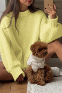 Vida | Women's Drop Shoulder Chunky Knit Sweater Long Sleeve