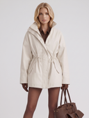 Viera | Women's Casual High Collar Drawstring Utility Jacket
