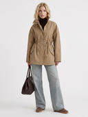 Viera | Women's Casual High Collar Drawstring Utility Jacket